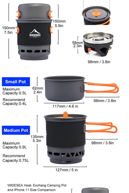 Outdoor Efficient Cookset